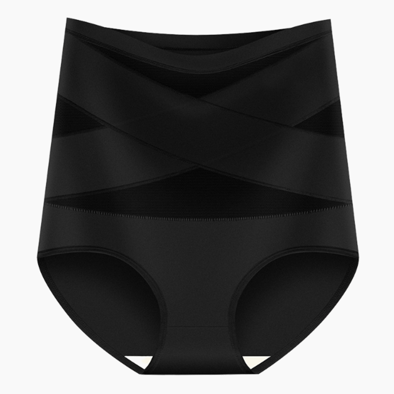 🎁Plus-Size High-Waist Cross Tummy Control Panties