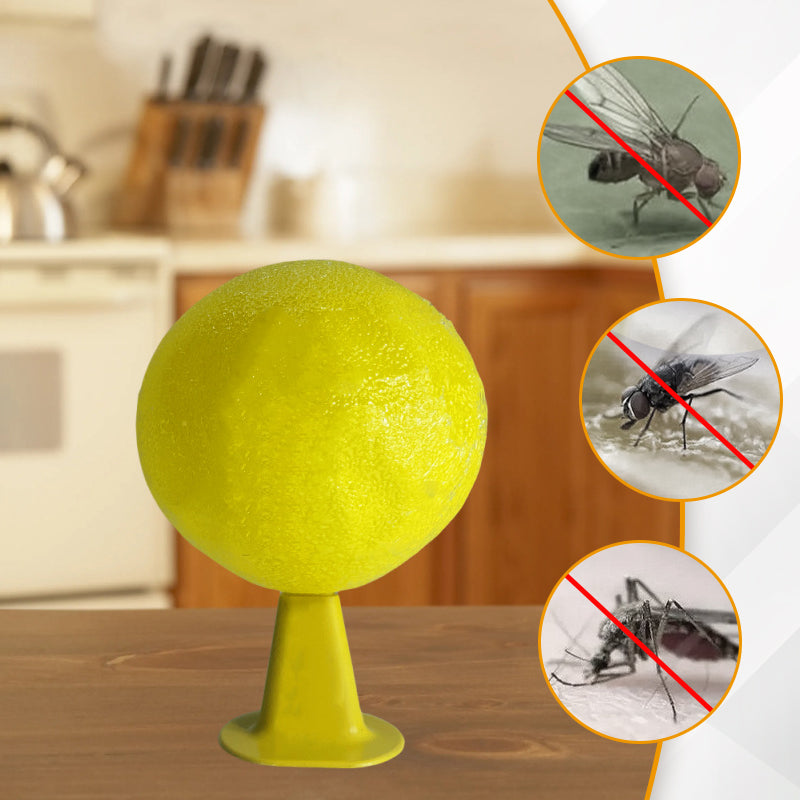 🍎 Sticky Fruit Fly Trap Ball with Optional USB LED Light 🪰