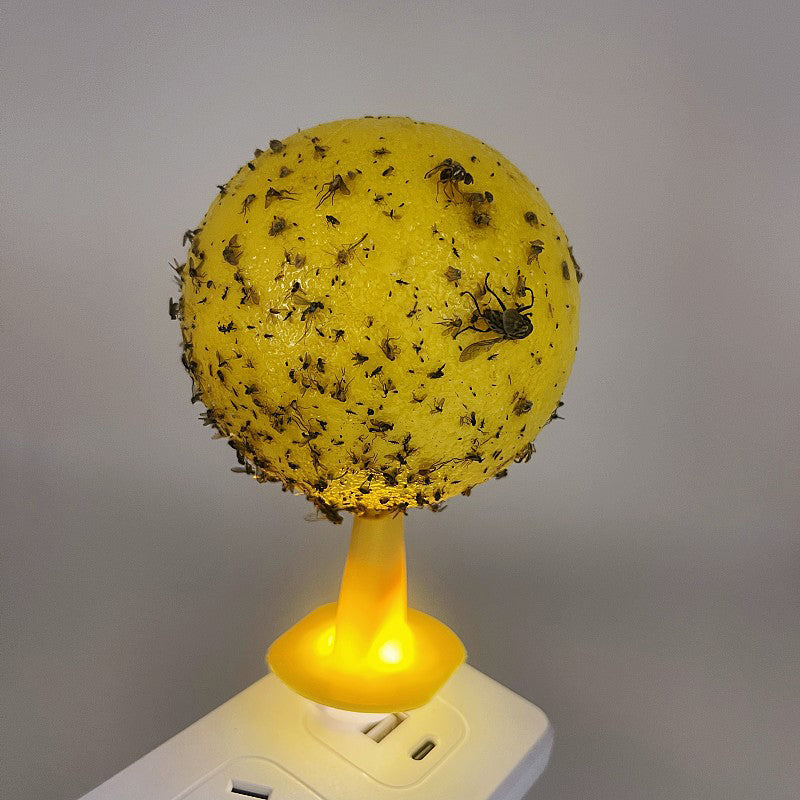 🍎 Sticky Fruit Fly Trap Ball with Optional USB LED Light 🪰